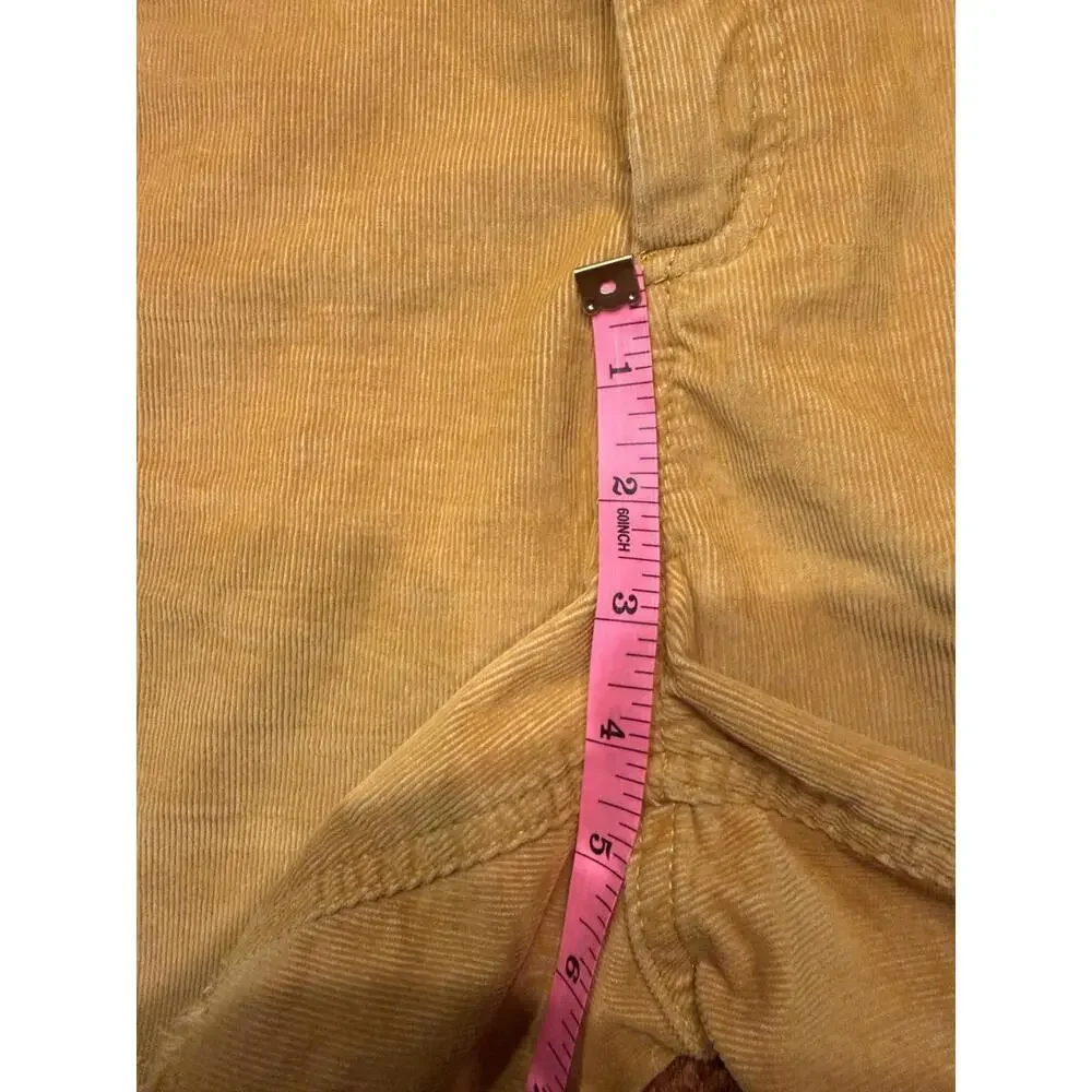 NWT GAP Women's Corduroy Shorts Size 12 Golden Yellow Mustard Frayed Hem - Picture 6 of 6